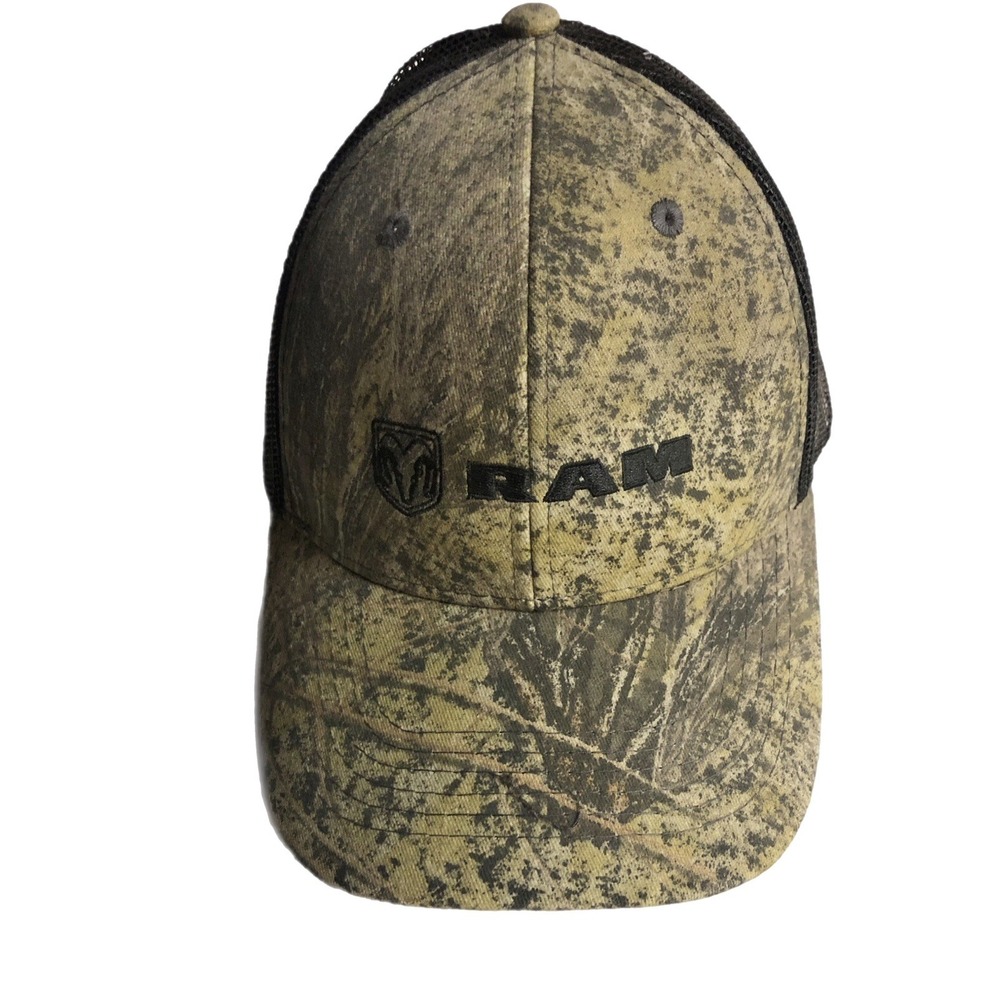 Ram Truck Mossy Oak  Hat Cap‎ Camo Embroidered Logo Mesh Back Official Licensed